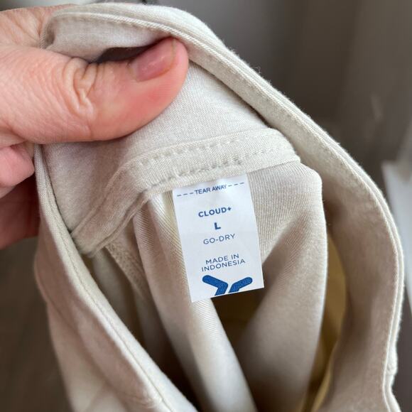 Old Navy Cloud+ Cropped 3/4 Zip CozyCore Wishbone Sweatshirt Size Large - Picture 5 of 10